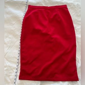 Bettie Page by Tatyana Retro Red Pencil Skirt, size XL extra Large